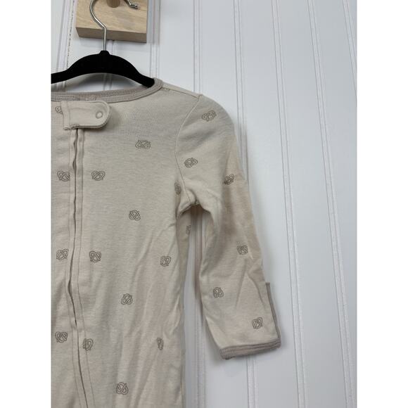 Cloud Island Baby Boy Tan Pretzel Zip One Piece Sleeper Outfit 3-6 Months #155 - Picture 4 of 13